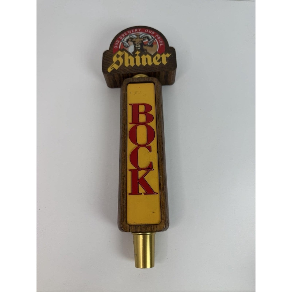 Shiner BOCK Ram Beer Tap Handle "Our Brewery Our Pride" 11.5" Wooden